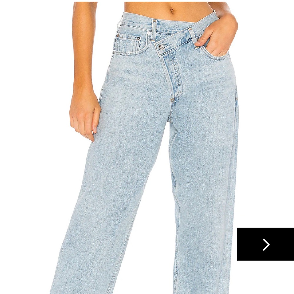 Agolde Criss Cross Straight Leg Jeans - Picture 6 of 7